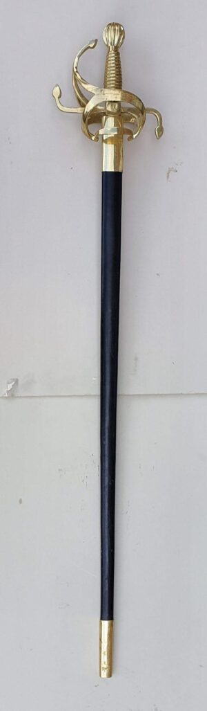 17th Century Brass Swept Hilt Rapier