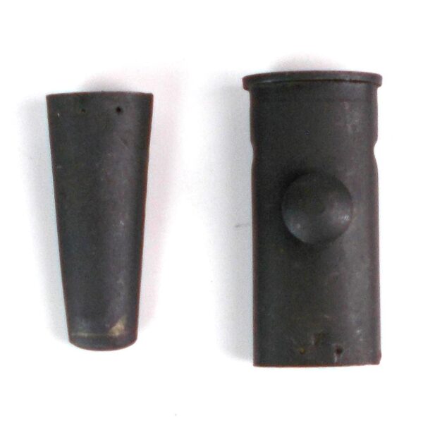 British 1907 Bayonet Scabbard Locket and Chape, Original WWII Manufacture (Laces Included)