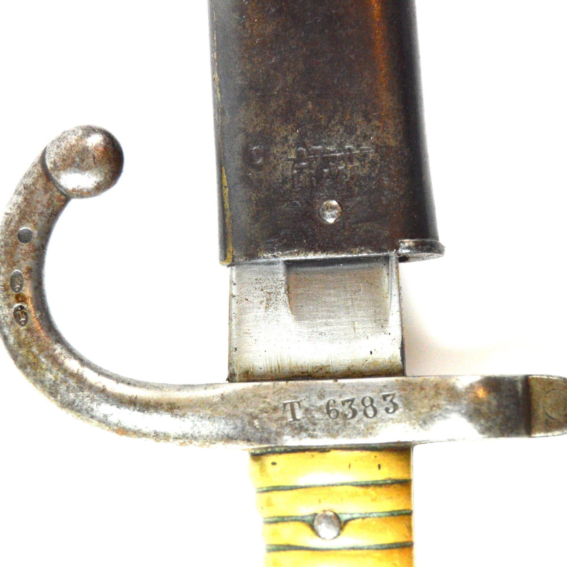 French M1866 Chassepot Bayonet w/ Scabbard (Tulle, March 1871) - Image 5