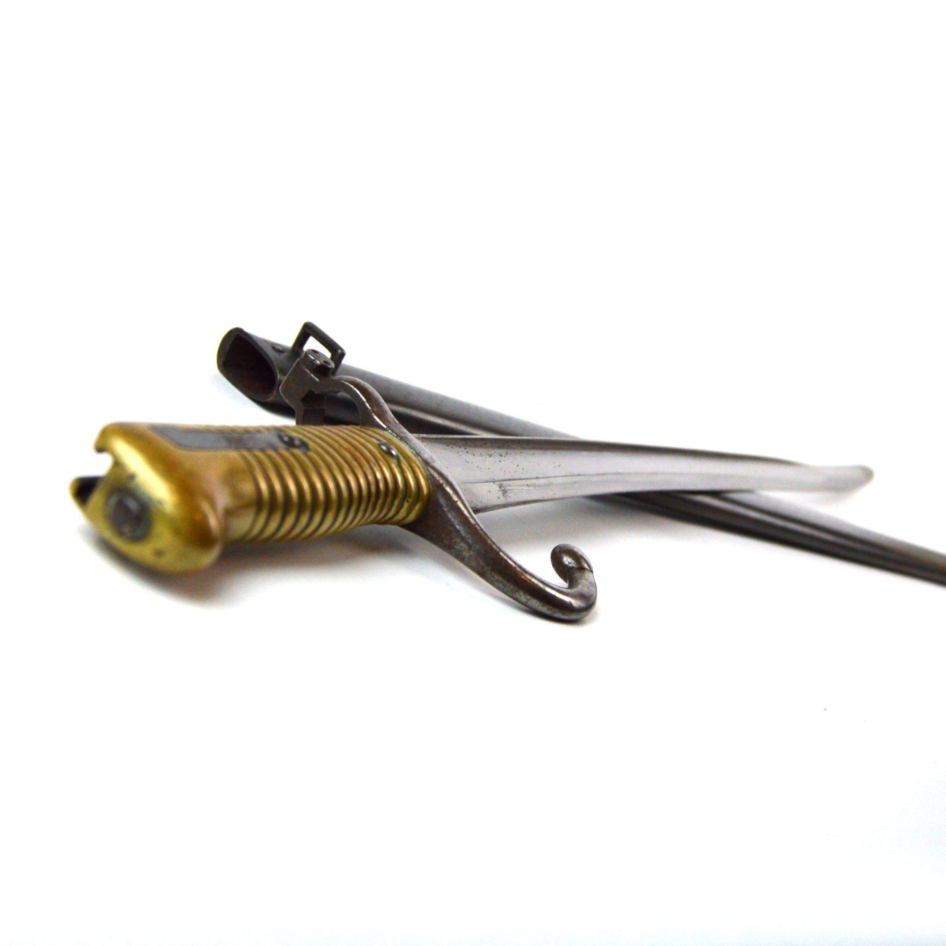 French M1866 Chassepot Bayonet w/ Scabbard (Tulle, March 1871) - Image 4