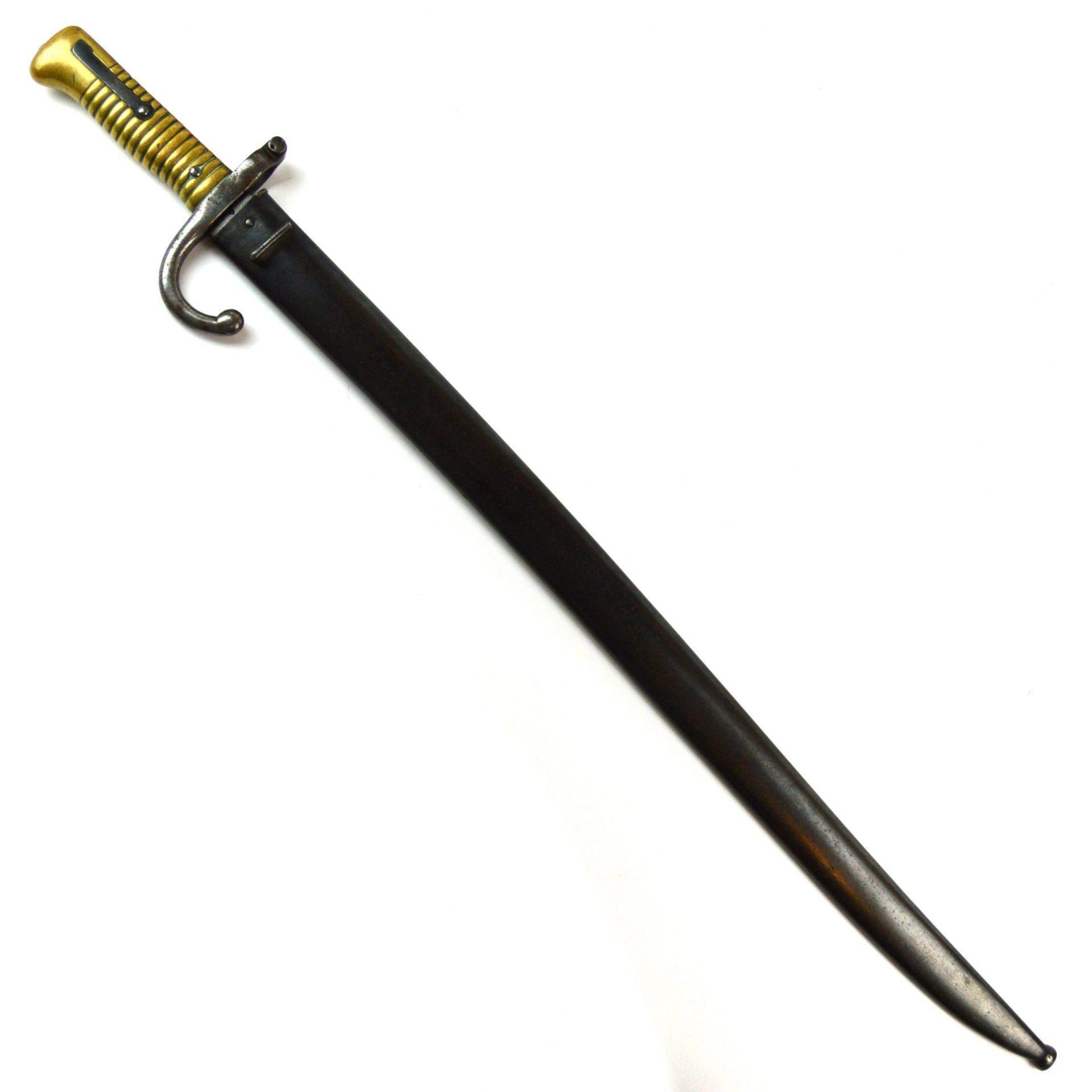 French M1866 Chassepot Bayonet w/ Scabbard (Tulle, March 1871) - Image 3
