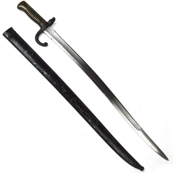French M1866 Chassepot Rifle Bayonet (Tulle, Aout 1868)
