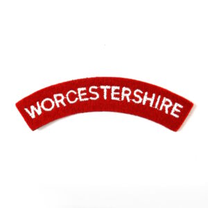 Worcestershire Regiment (WORCESTERSHIRE) Embroidered Shoulder Title