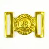 24th Regiment of Foot Other Ranks Interlocking Brass Belt Buckle