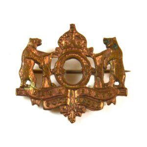 101st Regiment (Edmonton Fusiliers) Broached Collar Badge (1909-1914 Pattern)