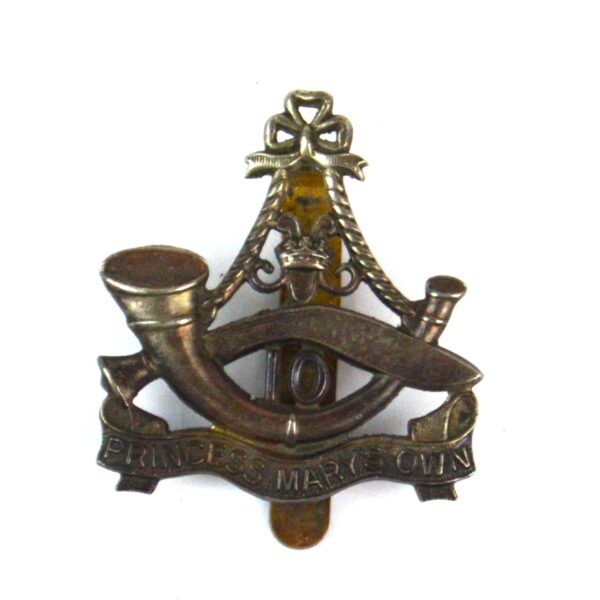 10th Princess Mary's Own Gurkha Rifles (Larger Pattern) Cap Badge, White Metal Restrike