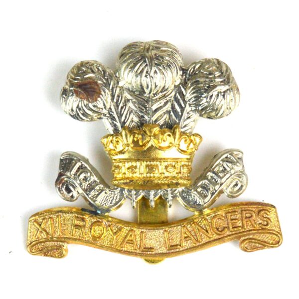 12th (Prince of Wales's) Lancers (1898-1903 Pattern) Cap Badge, Restrike