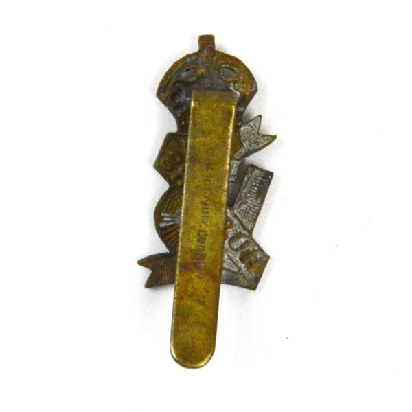 13th Hussars Cap Badge, King's Crown, Gilding Metal Restrike - Image 2
