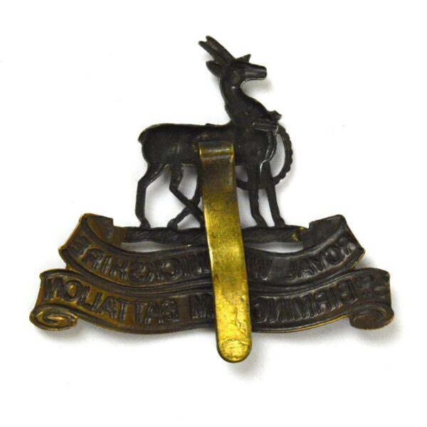 16th Battalion, Royal Warwickshire Regiment (3rd Birmingham Pals) Cap Badge, Bimetal Restrike - Image 2