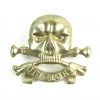 Restrike 17th Lancer's White Metal Cap Badge
