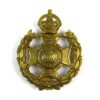 19th Battalion, County of London Regiment (St. Pancras) King's Crown Cap Badge, Gilding Metal Restrike