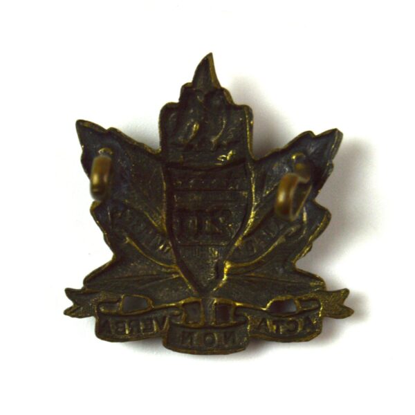 211th Infantry Battalion (Alberta Americans) Canadian Overseas (Canadian Expeditionary Force) Officer's Collar Badge, Original - Image 2