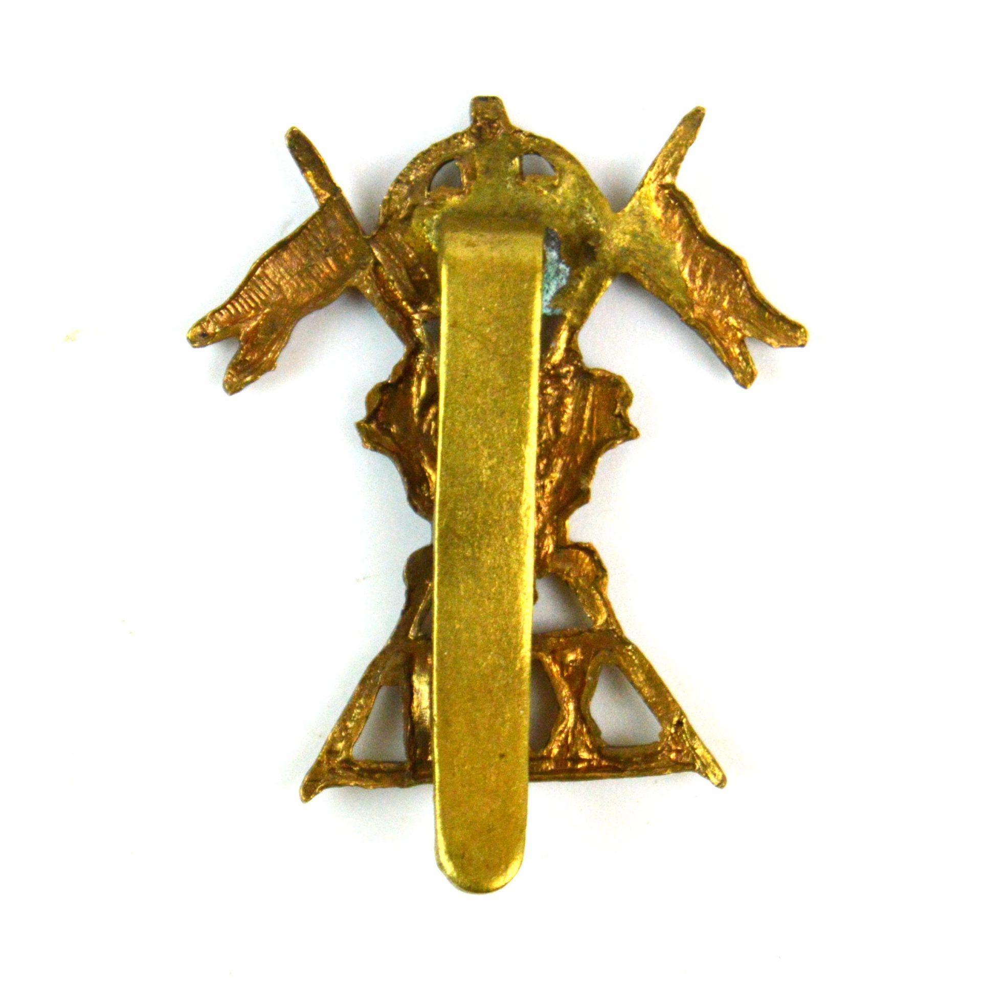 21st Lancers (Post 1901-1922 Pattern) Cap Badge, Gilding Metal Restrike - Image 2