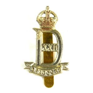 22nd Dragoons (1940-1946 Pattern) Cap Badge, Restrike