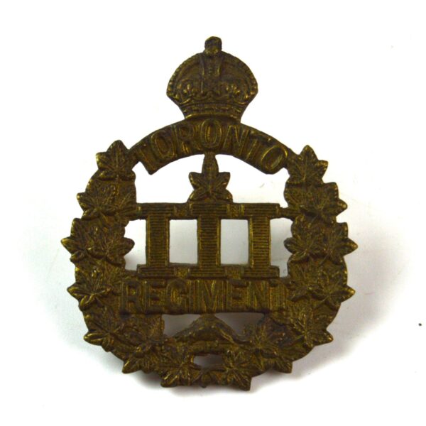 3rd Battalion (Toronto Regiment) Canadian Expeditionary Force Cap Badge, Original