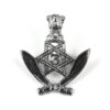 3rd Gorkha Rifles Nickel Cap Badge