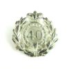 40th Pathan Regiment Silver Plate Cast Cap Badge, Queen Victoria Crown