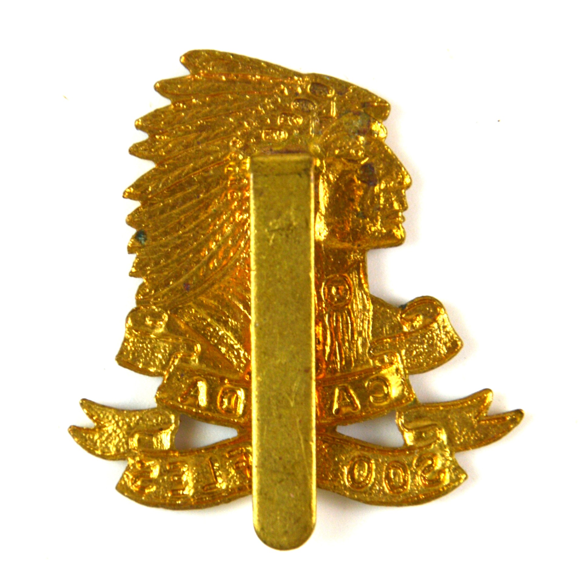Canadian Expeditionary Force 51st Regiment (Soo Rifles) (1914-1920 Pattern) Cap Badge, Restrike - Image 2