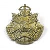 5th Battalion, Border Regiment (Cumberland) King's Crown Cap Badge, White Metal Restrike