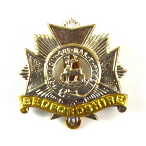 Bedfordshire Regiment Cap Badge (1898-1919 Pattern) - Restrike