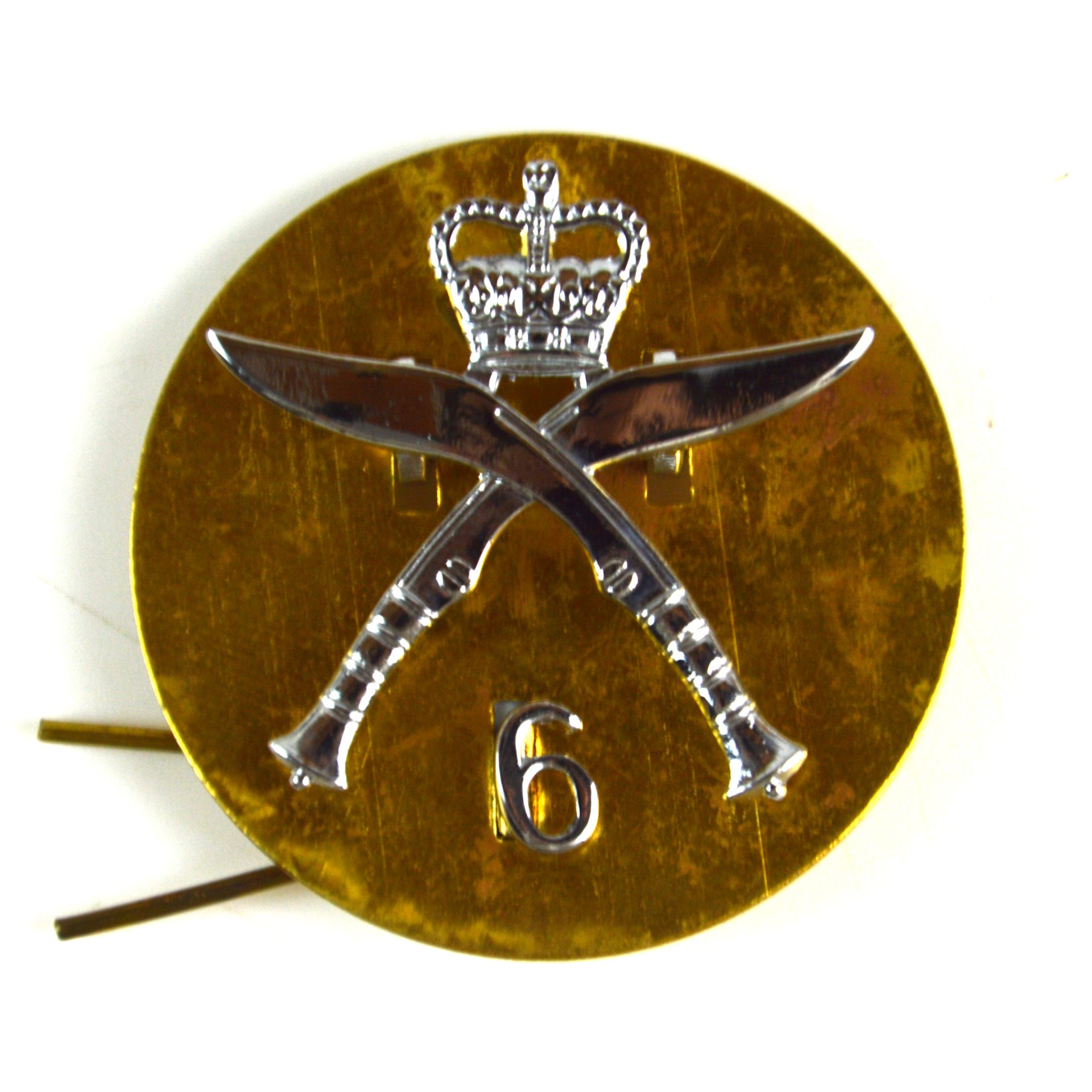 6th Queen Elizabeth's Own Gurkha Rifles (1959-1994 Pattern) 2-Part Cap Badge
