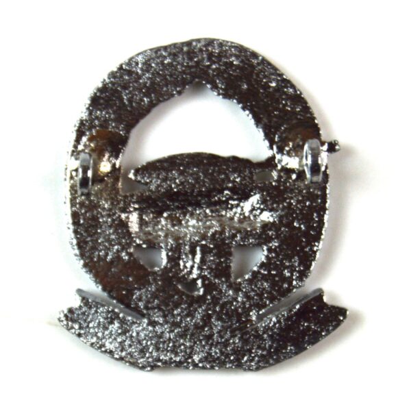 Indian 84th Cavalry Nickel Plated Cap Badge - Image 2