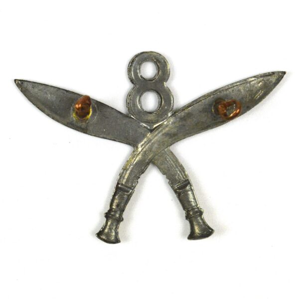 8th Gurkha Rifles Cap Badge, White Metal Restrike - Image 2