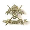 9th Queen's Royal Lancers Collar Badge, King's Crown, Original