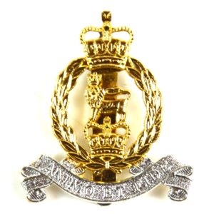Adjutant General’s Corps (AGC) (1992-2022 Pattern) Anodised Beret Badge, Queen’s Crown