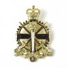 Army Apprentices School Queen's Crown Anodised Cap Badge