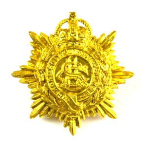 Army Service Corps (ASC) (1901-1922 Pattern) Solid Strike Cap Badge, Restrike