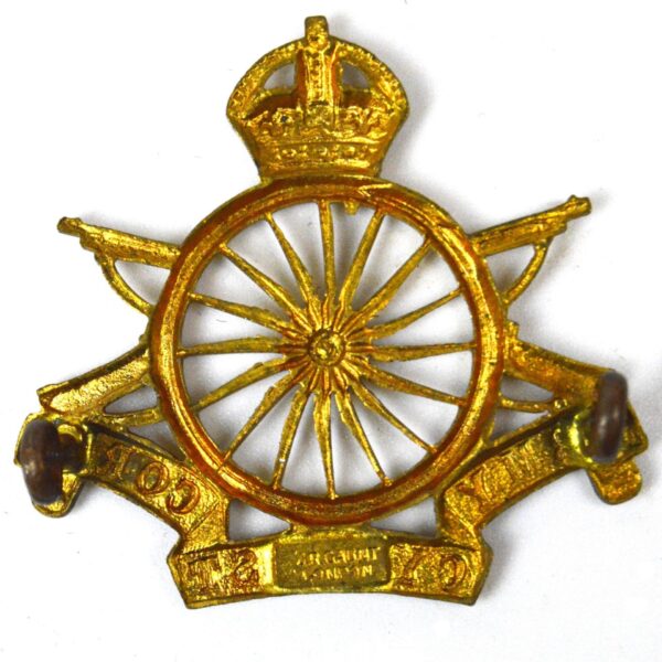Army Cyclist Corps (16-Spokes) Cap Badge, King's Crown, Original - Image 2