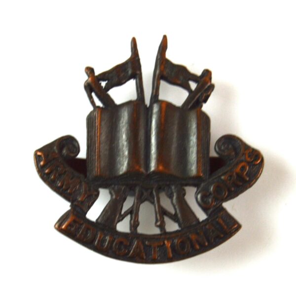 Army Education Corps (1920-46 Pattern Open Book) Officer's Service Dress Cap Badge