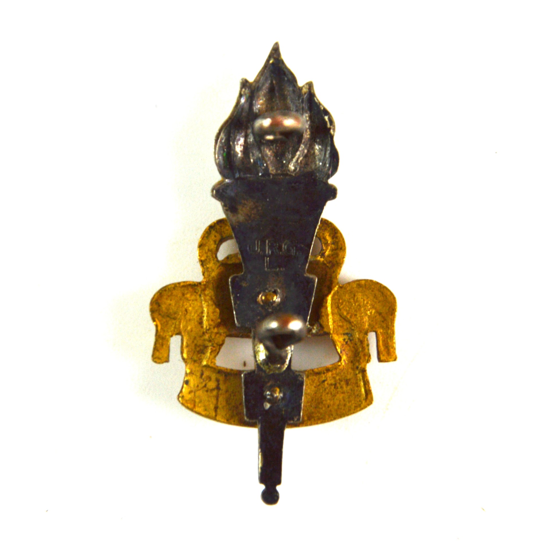 Royal Army Education Corps (RAEC) Officer Cap Badge (1953-1992 Pattern) - Original, Manufactured by J. R. Gaunt, London - Image 2