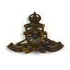 Australian Artillery (WWII Pattern) Cap Badge, King's Crown, Original