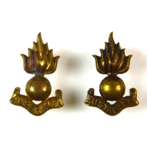 Royal Australian Engineers (RAE) Brass Collar Badges, Pair