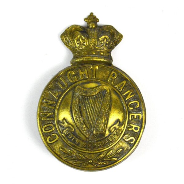 Connaught Rangers Glengarry Badge, Queen Victoria Crown, Restrike