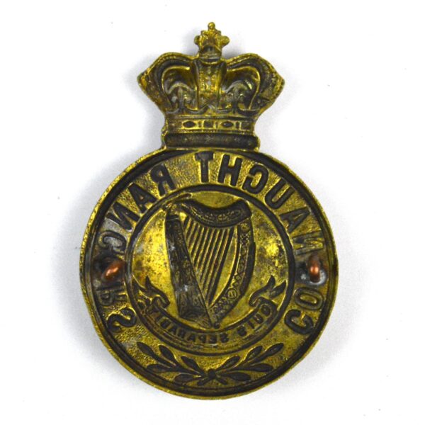 Connaught Rangers Glengarry Badge, Queen Victoria Crown, Restrike - Image 2