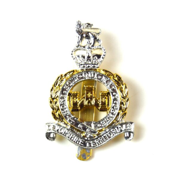 Devonshire Territorials Anodised Cap Badge