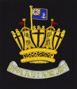 RN Royal Fleet Auxiliary Bullion Embroidered Blazer Badge