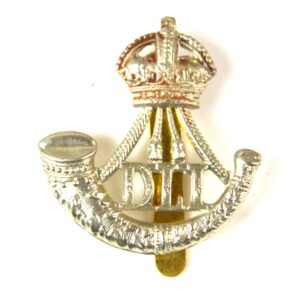 Durham Light Infantry (1902-1953 Pattern) Cap Badge, King's Crown, Restrike