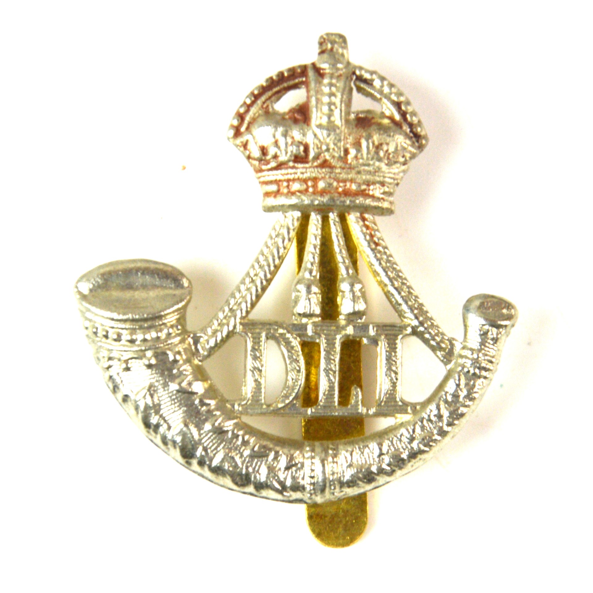 Durham Light Infantry (1902-1953 Pattern) Cap Badge, King's Crown, Restrike
