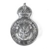 East Riding of Yorkshire Constabulary Chrome Cap Badge, King's Crown