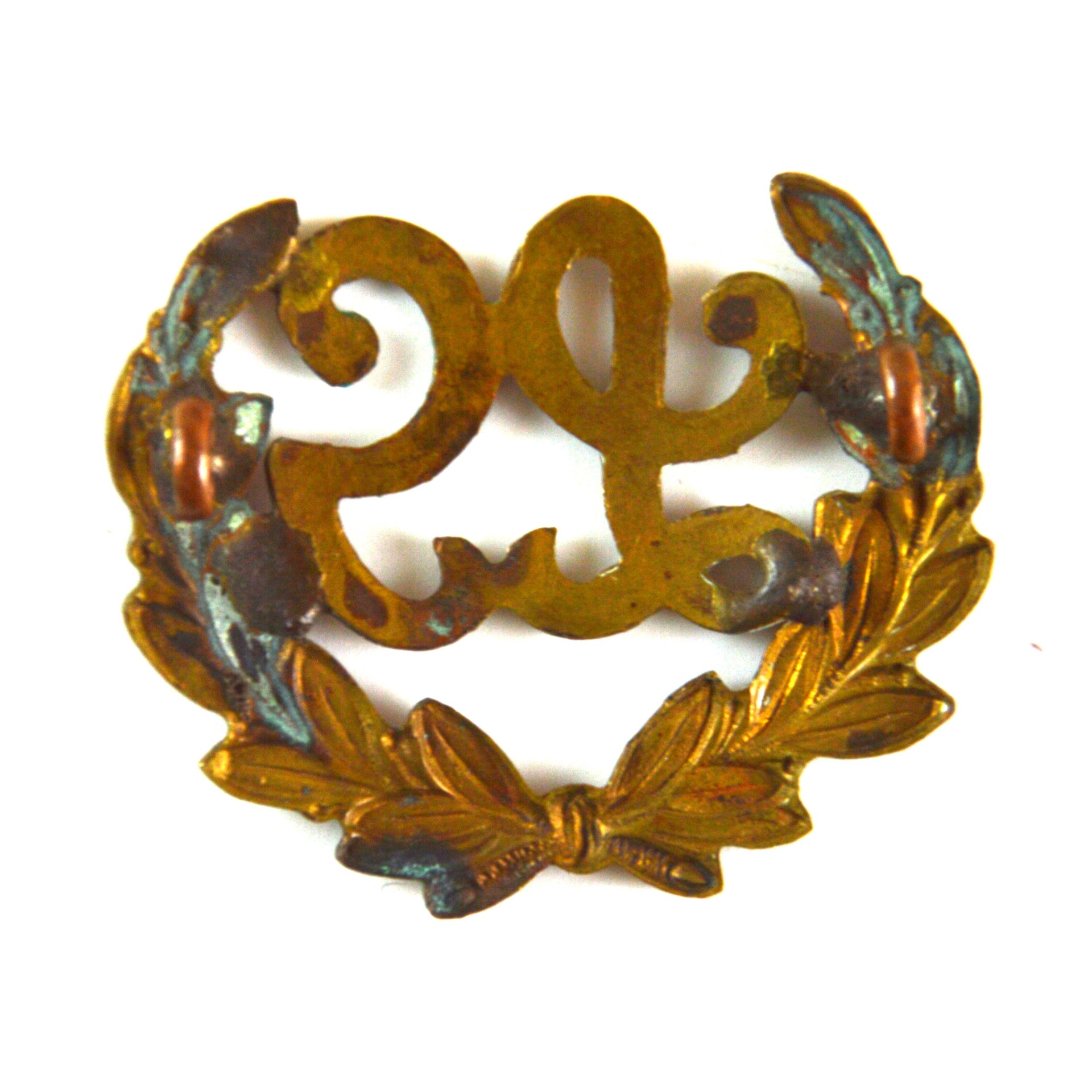 British Lewis Gunner Brass Trade Qualification Badge (WWI Era) - Original - Image 2