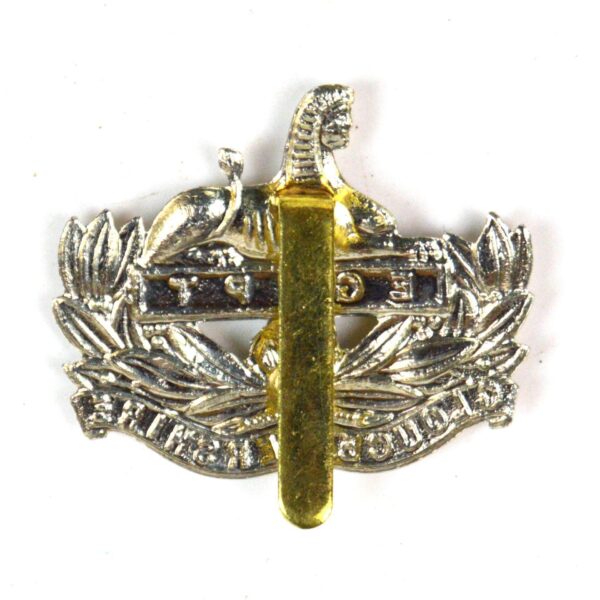 Gloucestershire Regiment White Metal Cap Badge, Restrike - Image 2