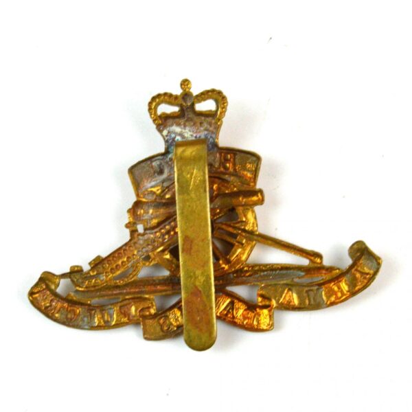 Restrike Honourable Artillery Company (HAC) Artillery Queen's Crown (Moving Wheel Type) Cap Badge - Image 2