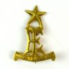 Indian Engineers Cast Brass Pugree Badge