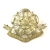 Lancashire Hussars Yeomanry (1908-1920 Pattern) Cap Badge, Restrike, White Metal