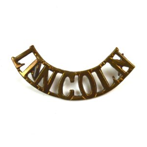 Lincolnshire Regiment (LINCOLN) (1902-46 Pattern) Brass Shoulder Title