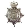 Hull City Police Nickel-Plated Helmet Plate Badge (1953-1974 Pattern)